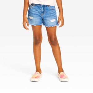 These are super stretch Jean shorts from cat and jack.